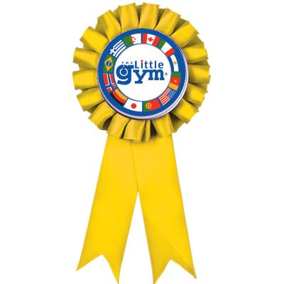 YELLOW LITTLE GYM ROSETTES