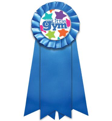 Blue Insert The Little Gym Jumbo Rosette Ribbon