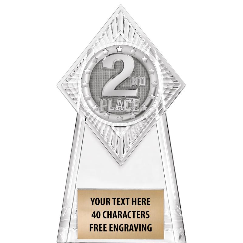 6" PARAGON CLEAR INSERT TROPHY