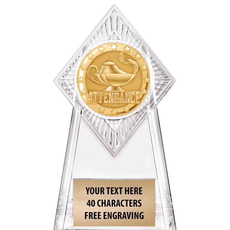 6" PARAGON CLEAR INSERT TROPHY