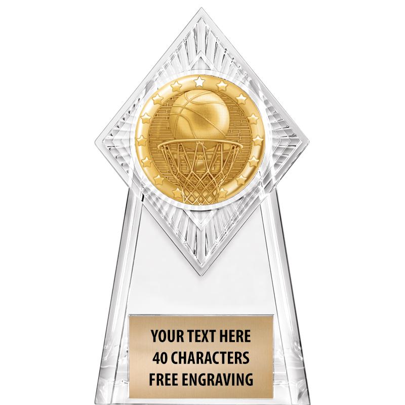 6" PARAGON CLEAR INSERT TROPHY