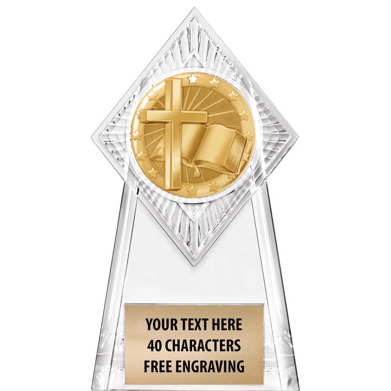 6" PARAGON CLEAR INSERT TROPHY