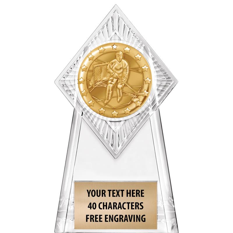 6" PARAGON CLEAR INSERT TROPHY