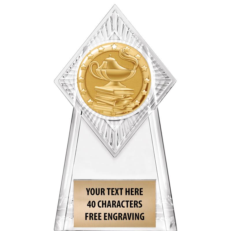 6" PARAGON CLEAR INSERT TROPHY