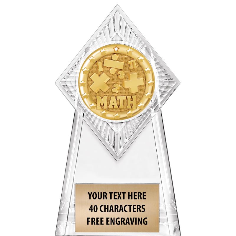 6" PARAGON CLEAR INSERT TROPHY