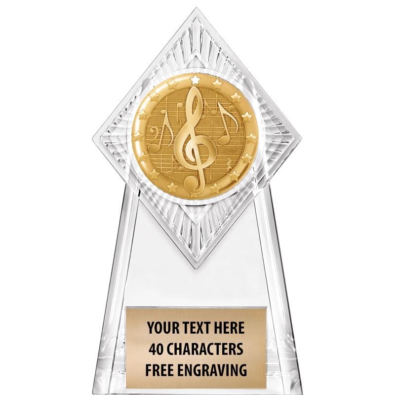 6" PARAGON CLEAR INSERT TROPHY