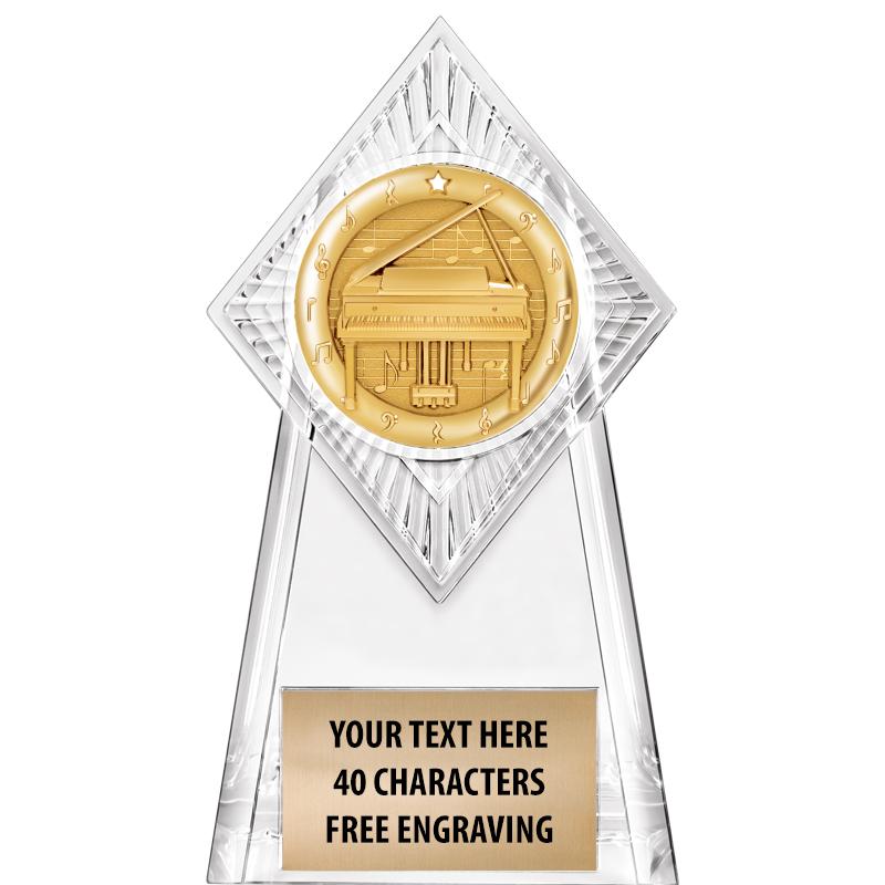6" PARAGON CLEAR INSERT TROPHY
