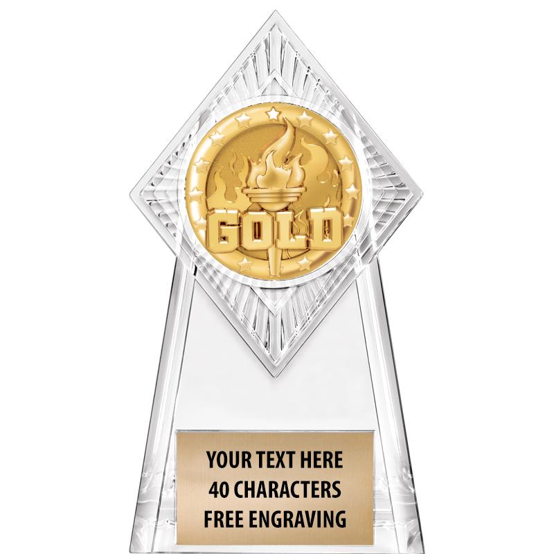 6" PARAGON CLEAR INSERT TROPHY