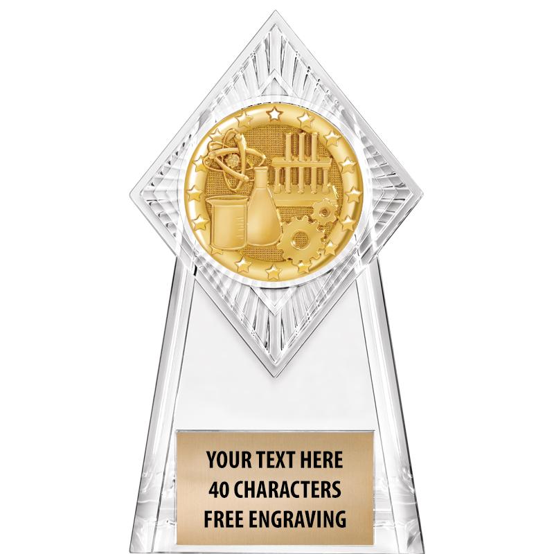 6" PARAGON CLEAR INSERT TROPHY