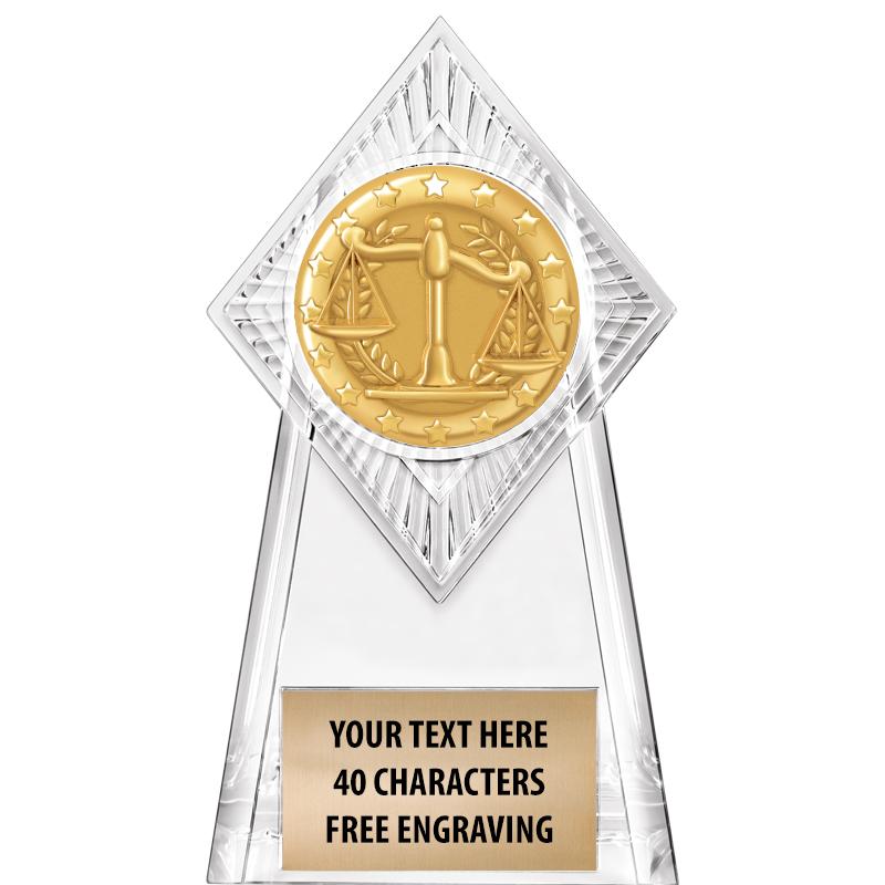 6" PARAGON CLEAR INSERT TROPHY