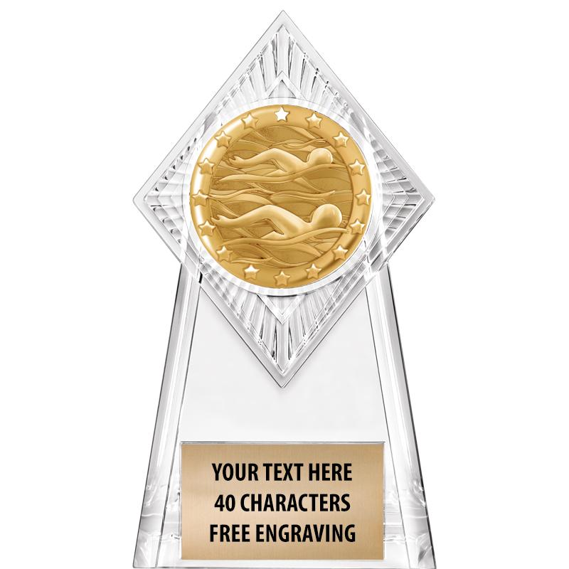 6" PARAGON CLEAR INSERT TROPHY