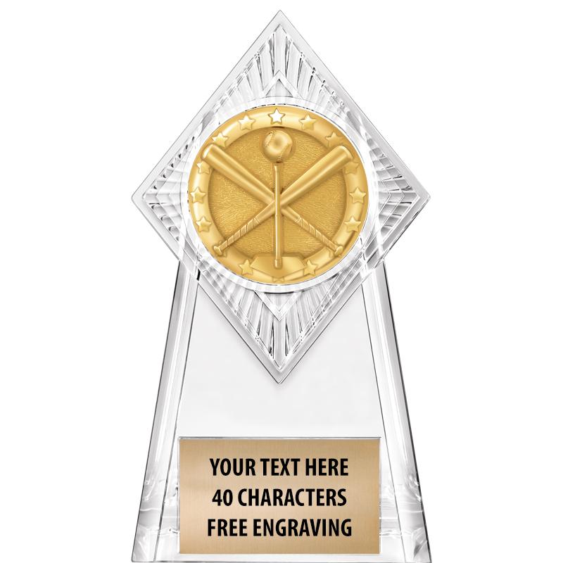 6" PARAGON CLEAR INSERT TROPHY