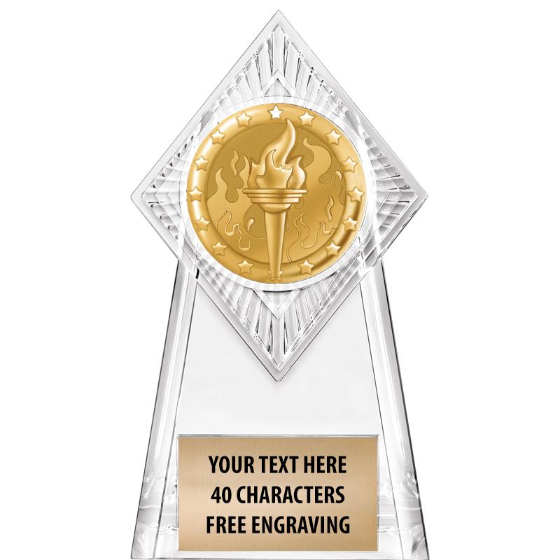 6" PARAGON CLEAR INSERT TROPHY