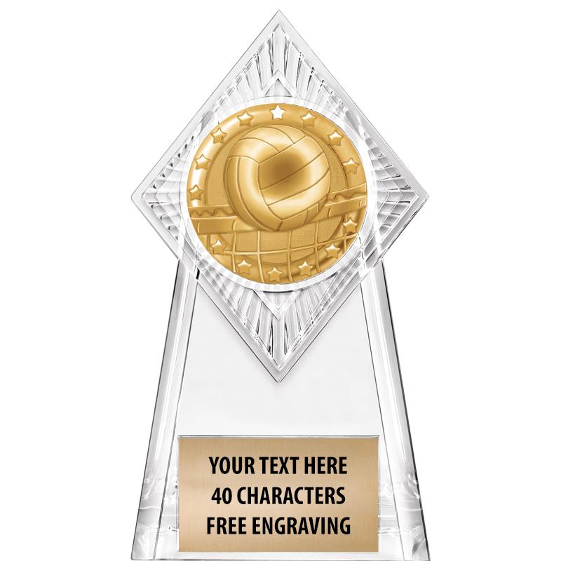 6" PARAGON CLEAR INSERT TROPHY