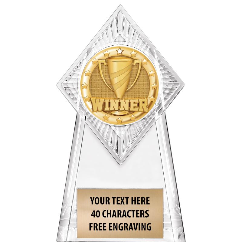 6" PARAGON CLEAR INSERT TROPHY