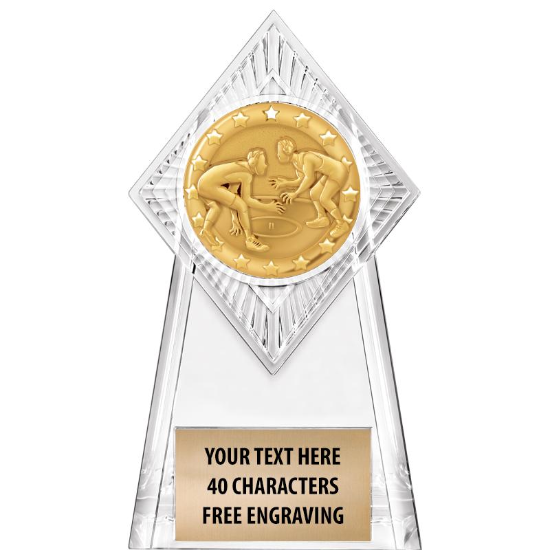 6" PARAGON CLEAR INSERT TROPHY