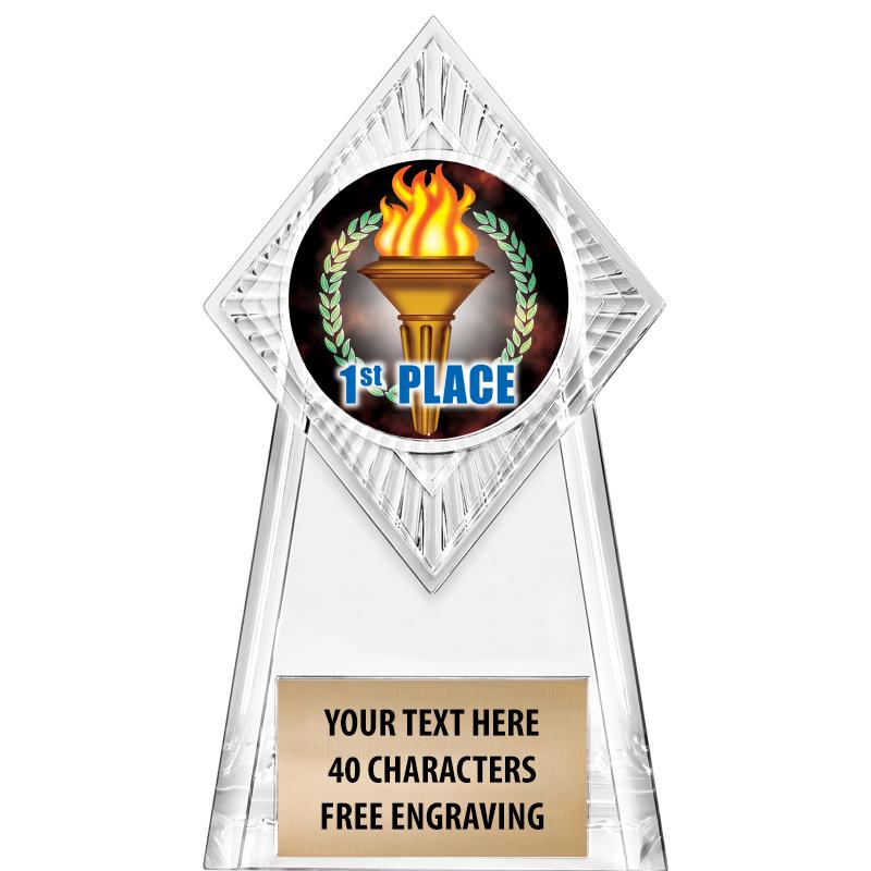 6" PARAGON CLEAR INSERT TROPHY