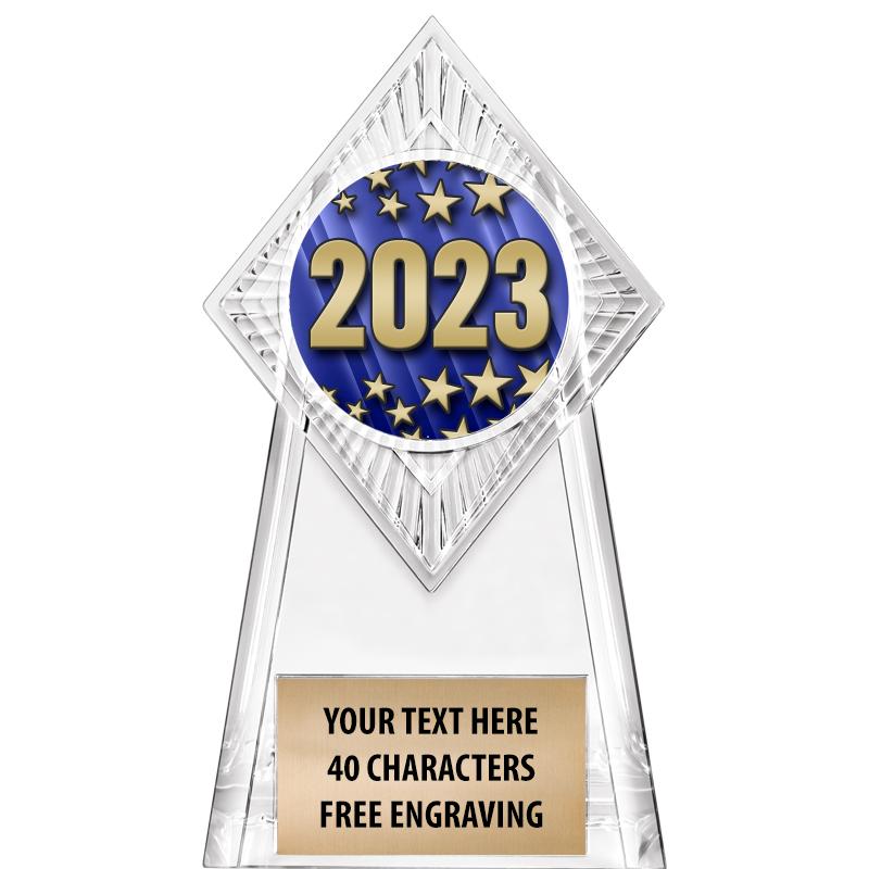 6" PARAGON CLEAR INSERT TROPHY