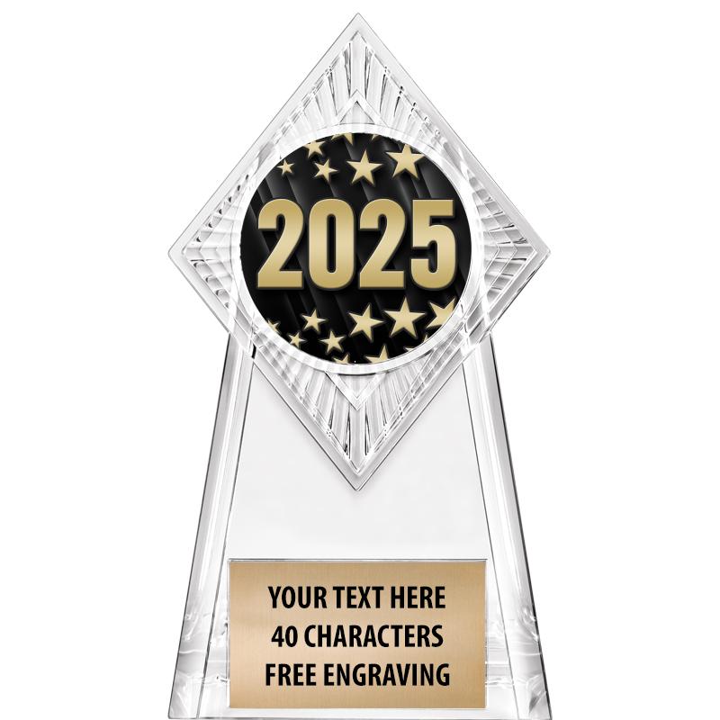 6" PARAGON CLEAR INSERT TROPHY