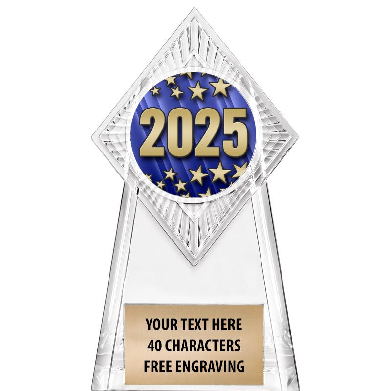 6" PARAGON CLEAR INSERT TROPHY