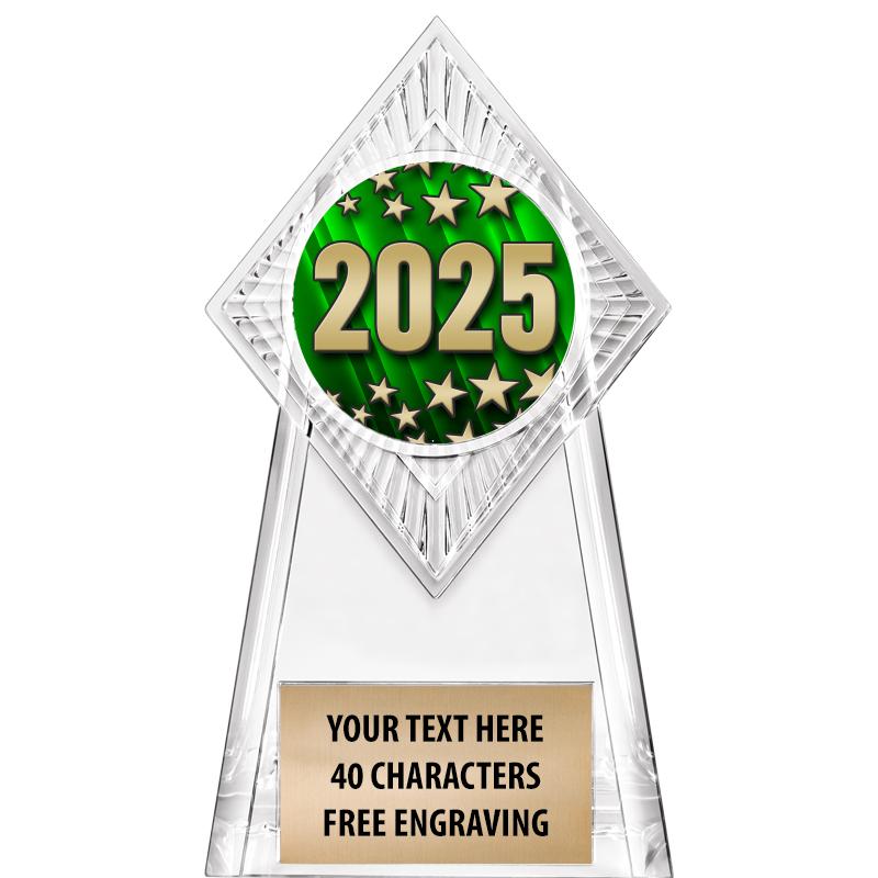 6" PARAGON CLEAR INSERT TROPHY