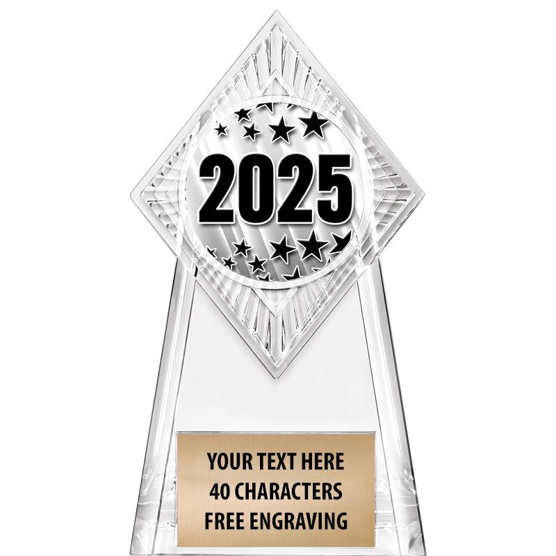 6" PARAGON CLEAR INSERT TROPHY