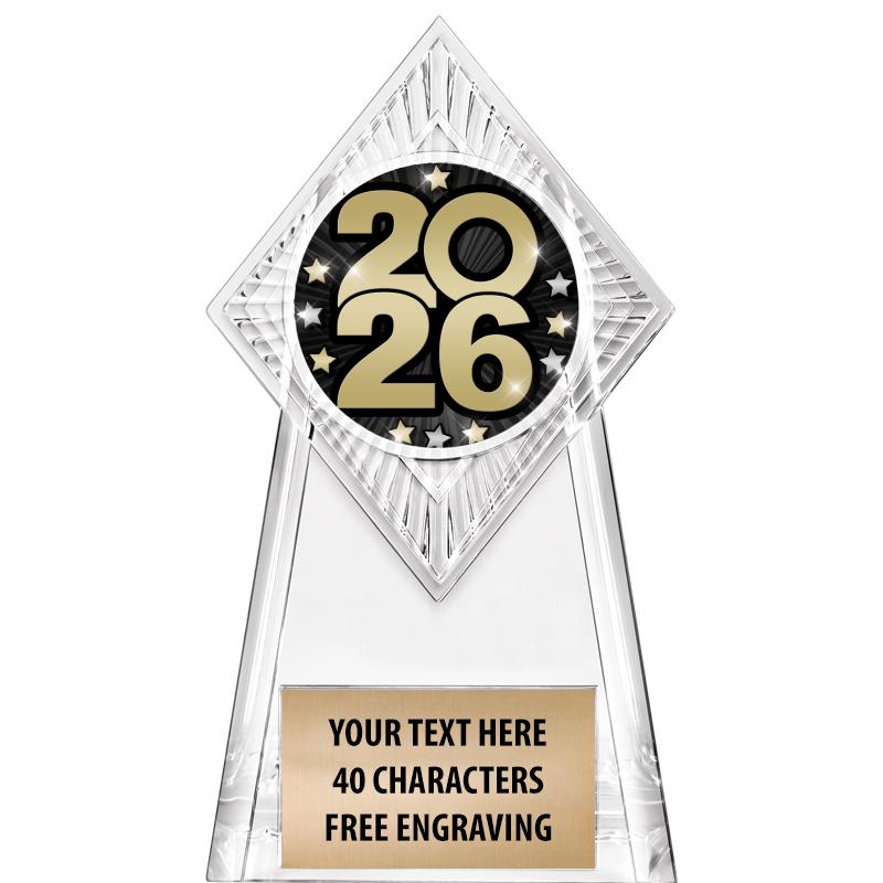 6" PARAGON CLEAR INSERT TROPHY