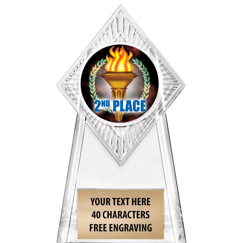 6" PARAGON CLEAR INSERT TROPHY