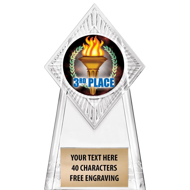 6" PARAGON CLEAR INSERT TROPHY