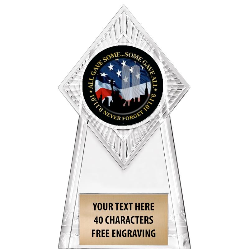 6" PARAGON CLEAR INSERT TROPHY