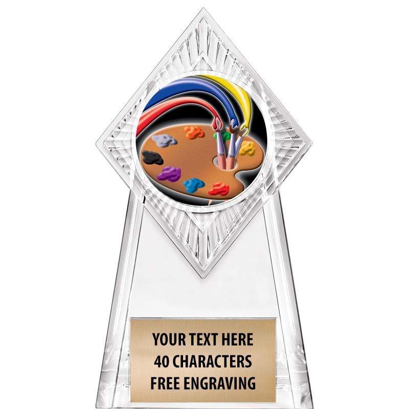 6" PARAGON CLEAR INSERT TROPHY