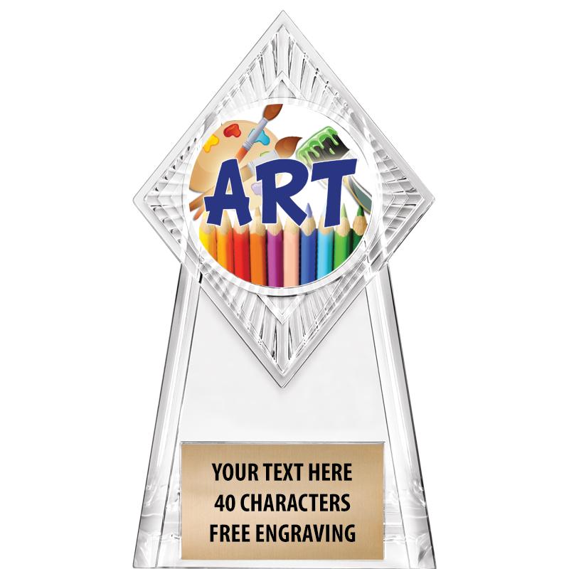 6" PARAGON CLEAR INSERT TROPHY