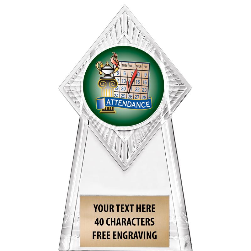 6" PARAGON CLEAR INSERT TROPHY