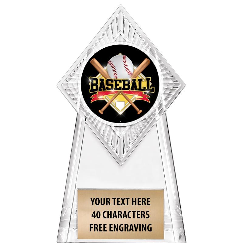 6" PARAGON CLEAR INSERT TROPHY