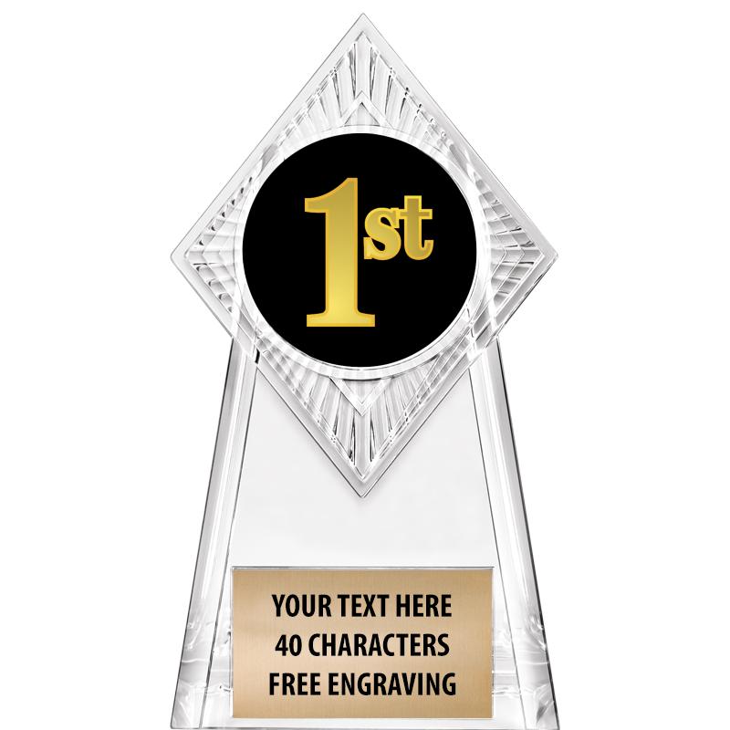 6" PARAGON CLEAR INSERT TROPHY