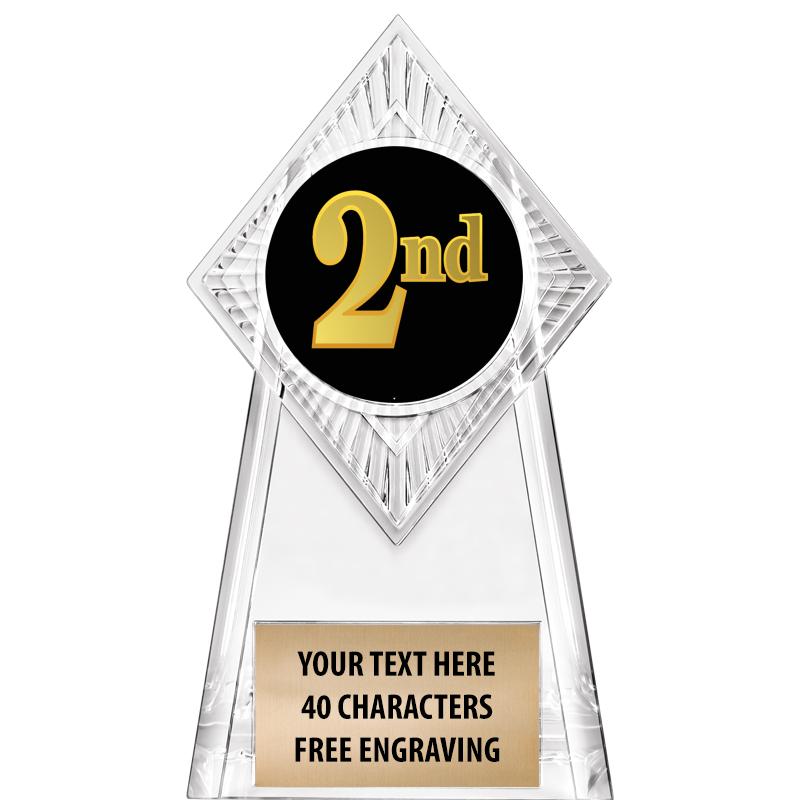 6" PARAGON CLEAR INSERT TROPHY