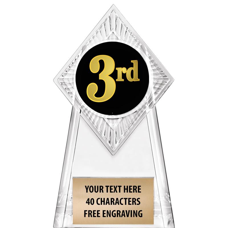 6" PARAGON CLEAR INSERT TROPHY