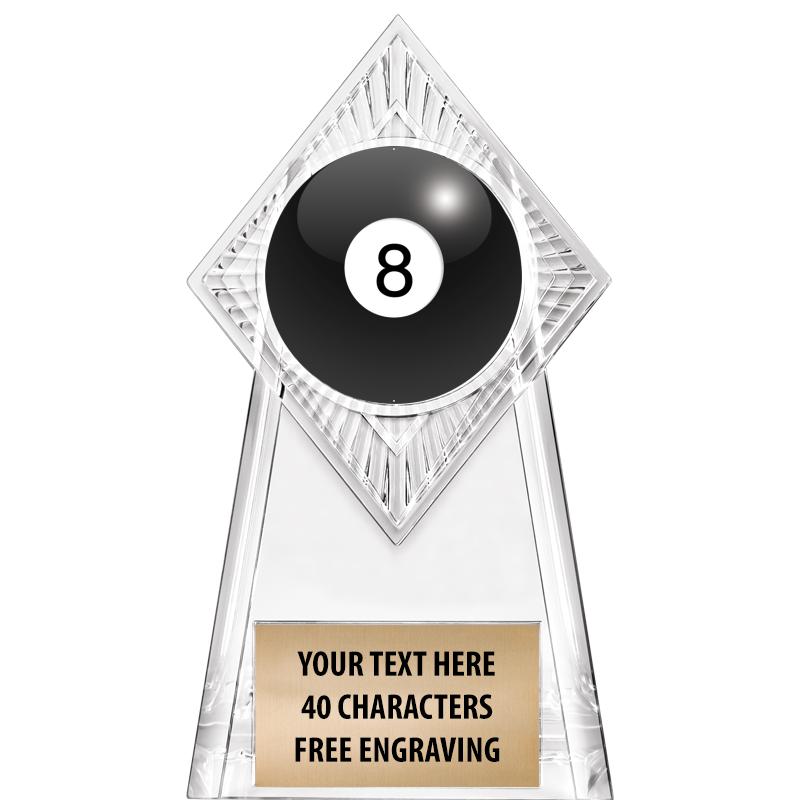 6" PARAGON CLEAR INSERT TROPHY