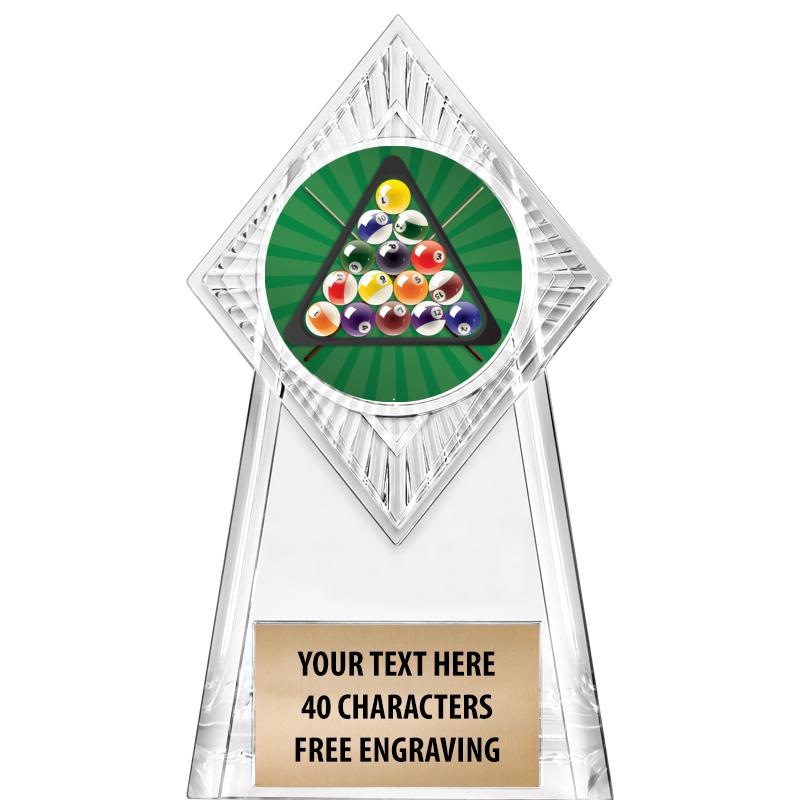 6" PARAGON CLEAR INSERT TROPHY