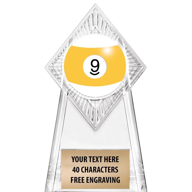 6" PARAGON CLEAR INSERT TROPHY