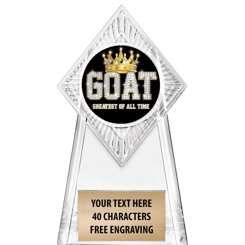 6" PARAGON CLEAR INSERT TROPHY