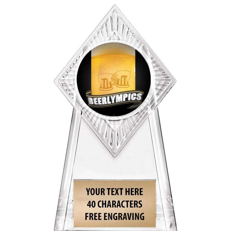 6" PARAGON CLEAR INSERT TROPHY