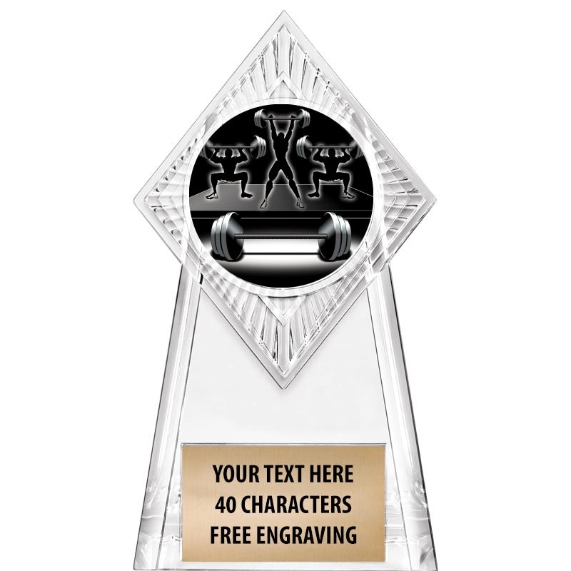 6" PARAGON CLEAR INSERT TROPHY