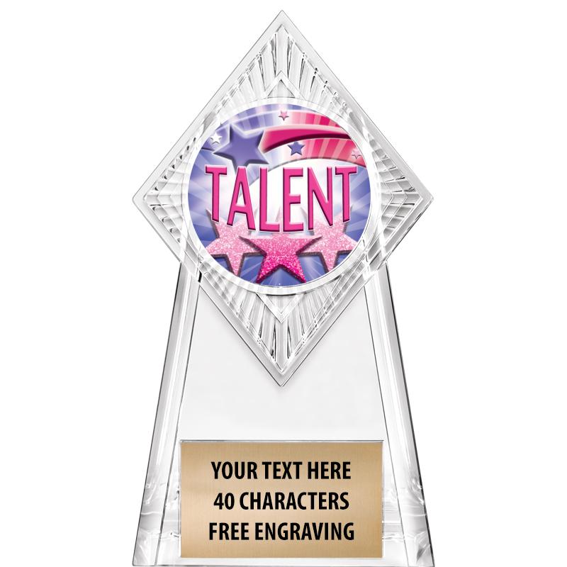 6" PARAGON CLEAR INSERT TROPHY