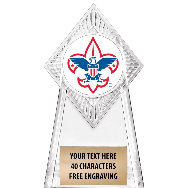 6" PARAGON CLEAR INSERT TROPHY