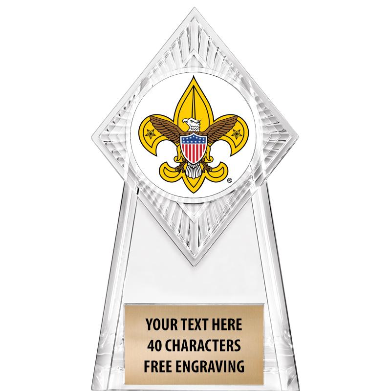 6" PARAGON CLEAR INSERT TROPHY