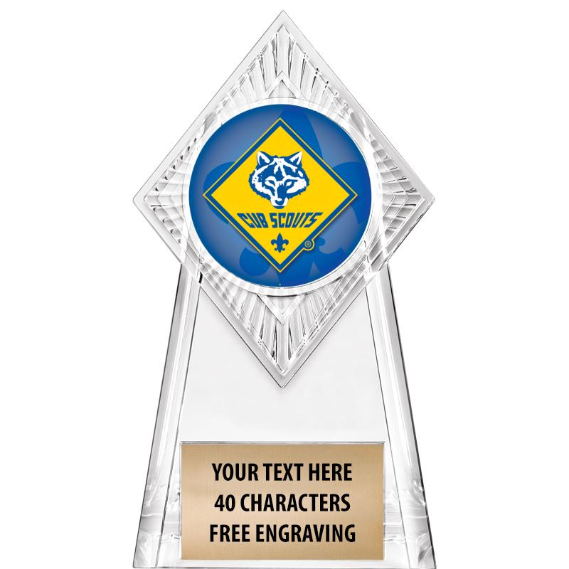 6" PARAGON CLEAR INSERT TROPHY