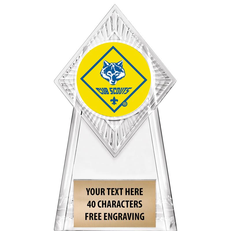 6" PARAGON CLEAR INSERT TROPHY