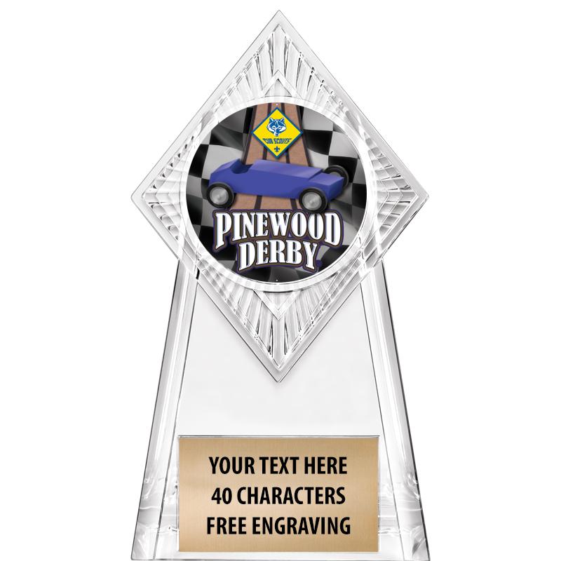 6" PARAGON CLEAR INSERT TROPHY