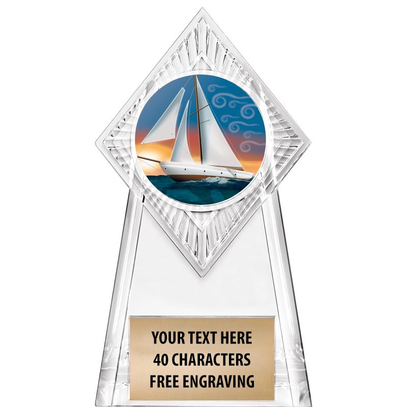 6" PARAGON CLEAR INSERT TROPHY